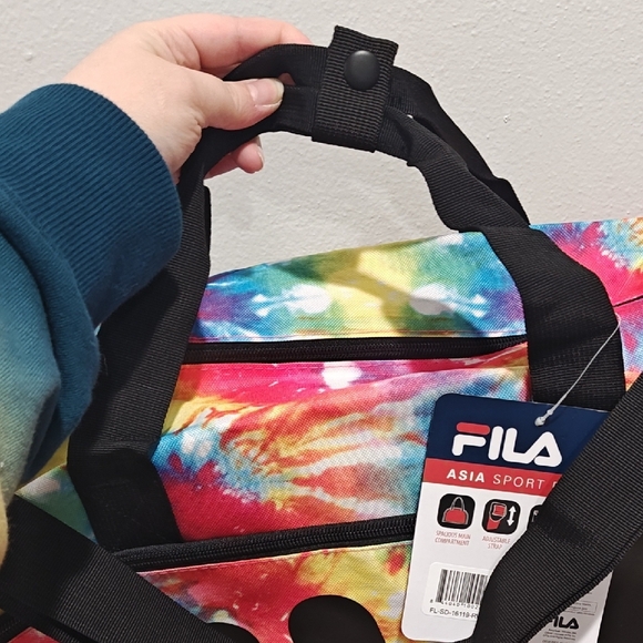 FILA ASIA SPORT DUFFEL BAG GYM BAG TIE DYE WEEKENDER Small - Picture 8 of 10